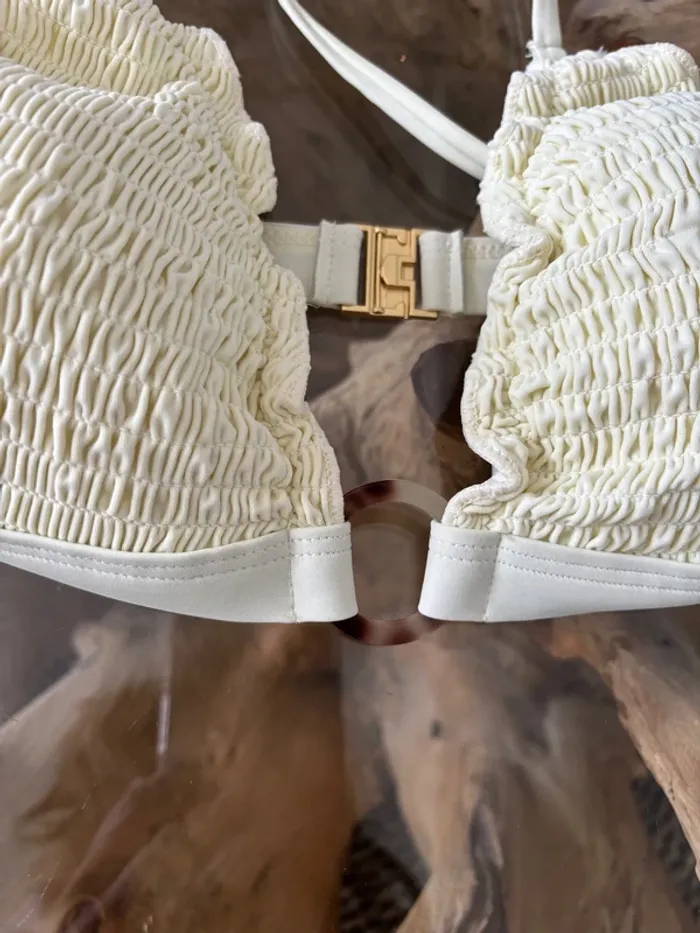 Haut de maillot de bain écru femme Colourful Rebel - photo numéro 2