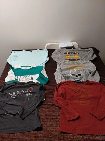 Lot t.shirts manches longues