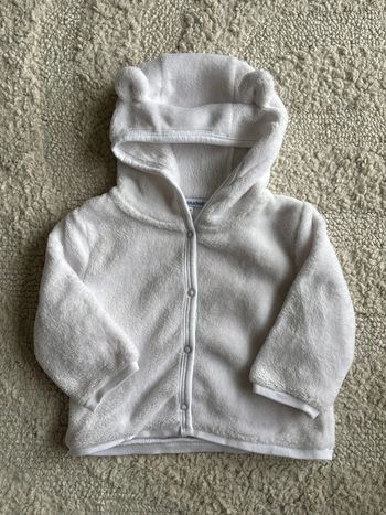 Veste polaire Verbaudet blanc 6M