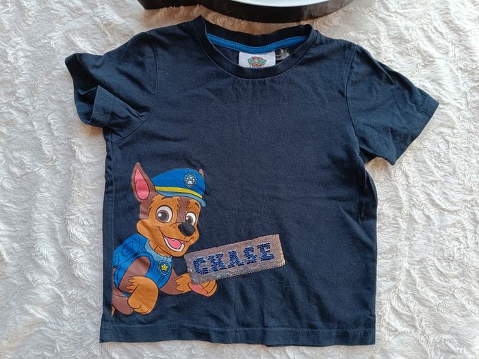 Tee shirt chemise manches courtes Garçon 2/4 ans Chase Pat patrouille Paw Patrol Nickelodeon - photo numéro 3