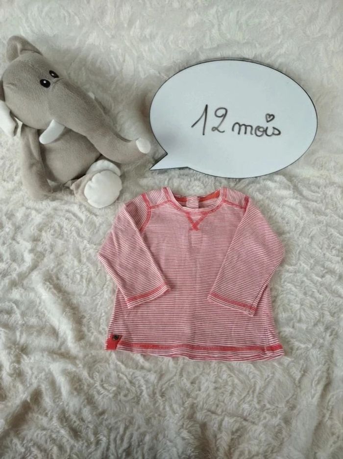 Tee shirt manches longues Garçon 12 mois Vertbaudet 100% coton