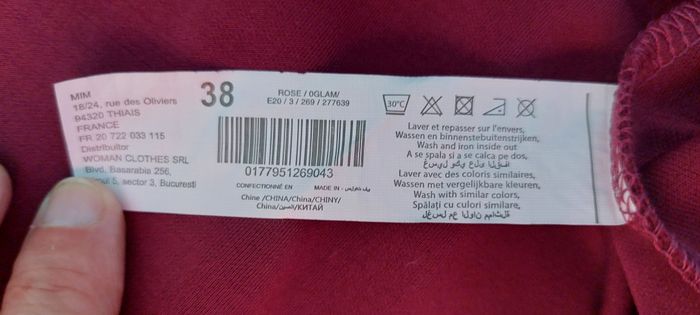 Robe comme neuve avec bretelles reglables - T.38 - photo numéro 8