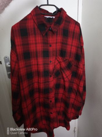 Chemise rouge noir