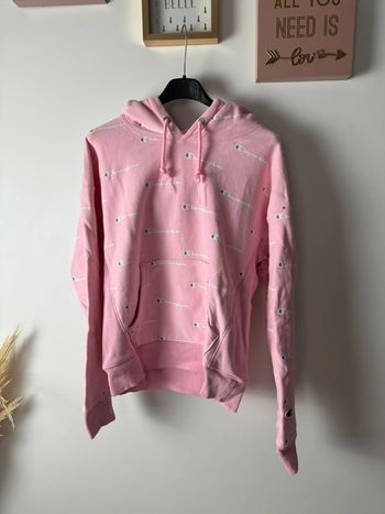 Sweet à capuche rose taille S