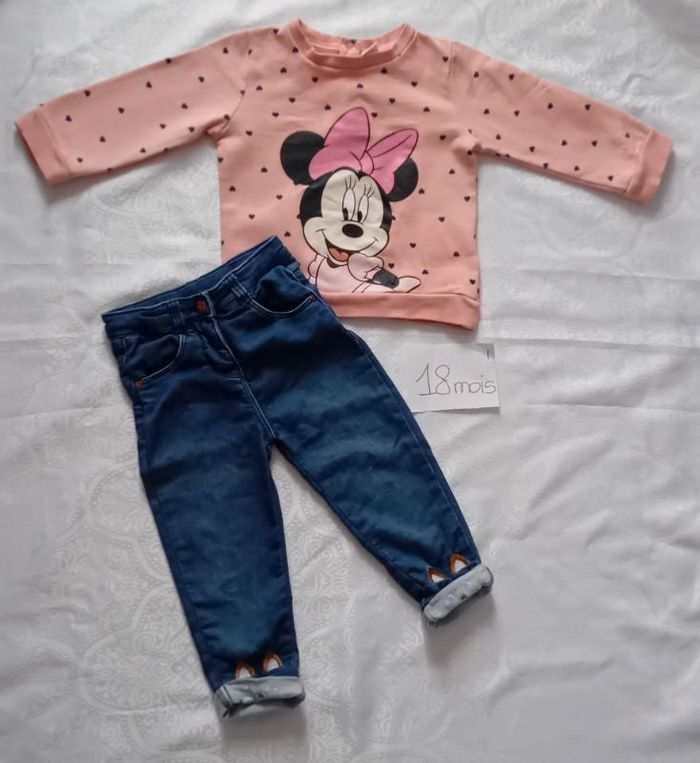 Ensemble jean sweat 18 mois