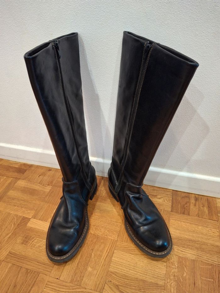 Bottes cuir noir sebago taille 38 - photo numéro 2