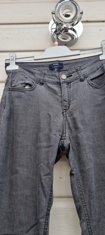 Jean skinny fit taille 34 gris Kiabi