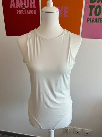 Body Blanc Sans Manches Shein 40/42