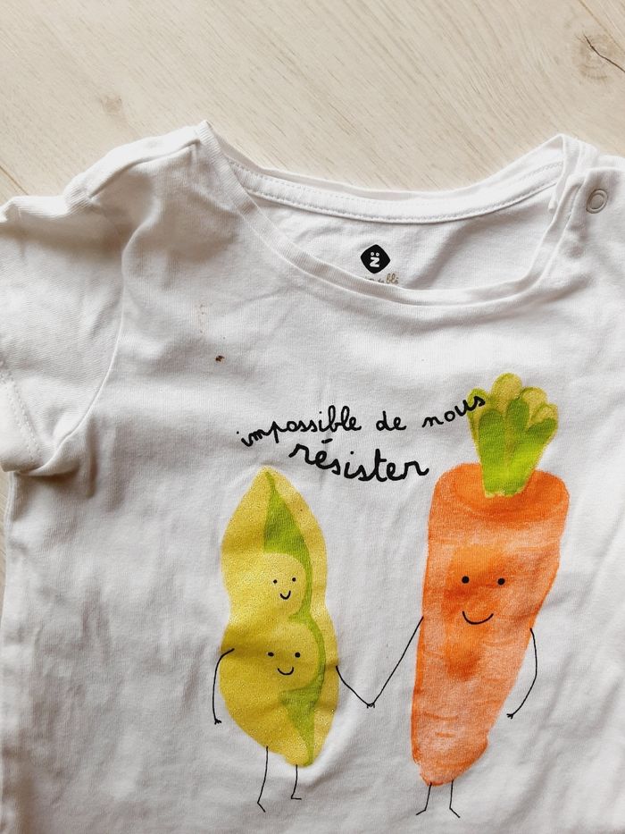 Vêtement bébé fille tee-shirt manches courtes Grain de blé 2 ans 24 mois - photo numéro 2