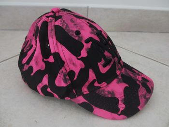 Casquette noire et rose fille New York – Taille réglable