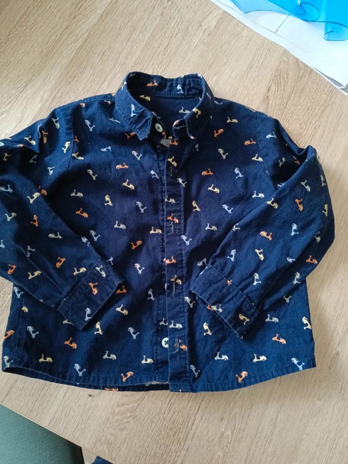 Chemise manches longues 3 ans cousue main