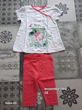 Ensemble Tunique legging été fille 18 mois