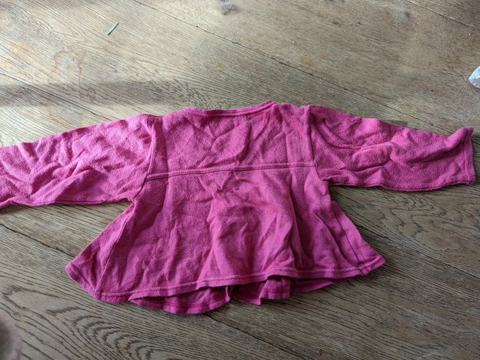 Gilet léger clayeux mauve 18 mois - photo numéro 3