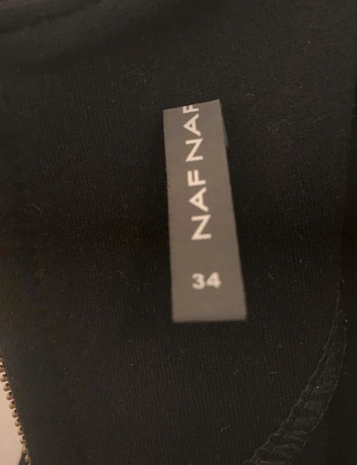 Robe noire moulante femme naf naf taille xs 34 - photo numéro 4