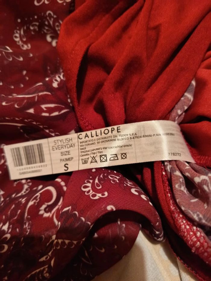 Body bordeaux , marque calliope . Cache  coeur. - photo numéro 4