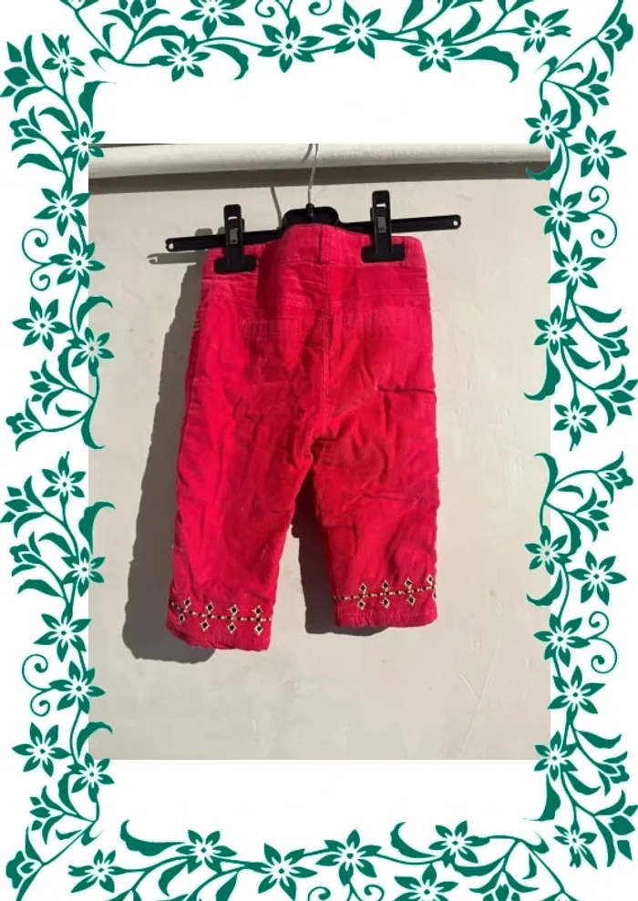 Pantalon velours 9 mois - photo numéro 4