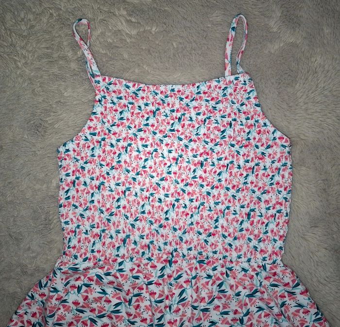 Combinaison short okaidi 10 ans fleurs - photo numéro 2