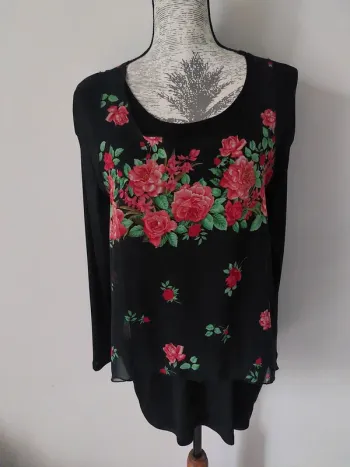 Haut fantaisie à fleurs 🌸 en 2 parties