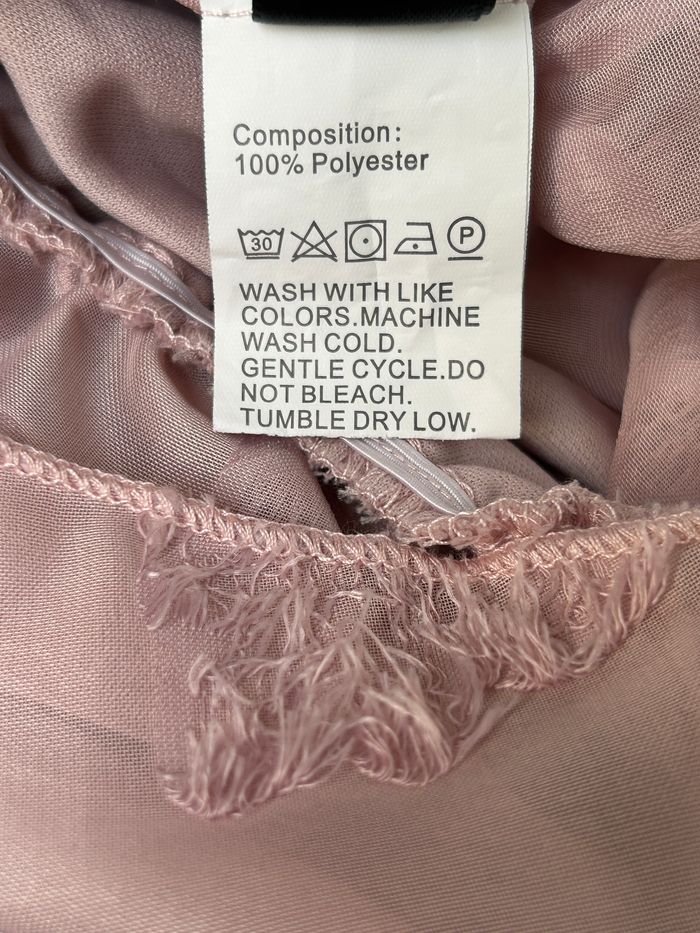 Tee-shirt à manches longues rose poudré Shein - Taille S - photo numéro 5