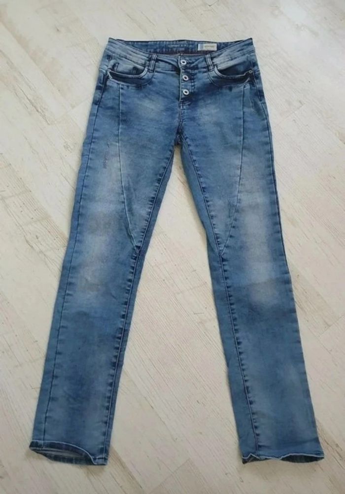 Jeans Straight Denim 1982 braguette boutons T: W28/L 32 (38)