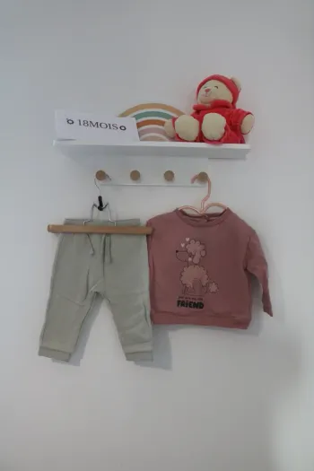 Ensemble pull Tex et jogging Kiabi 18 mois