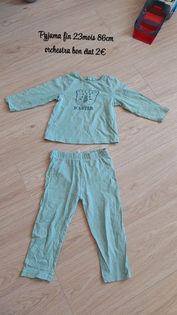  Pyjama fin 23 mois 86 cm orchestra