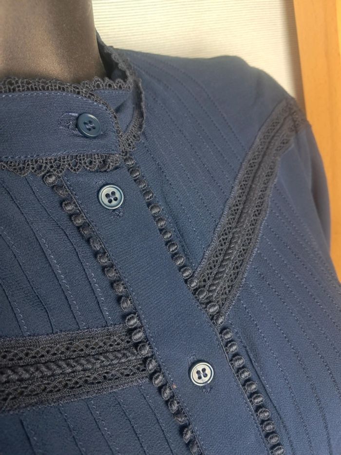 Balzac chemise blouse marine T . 36/38 - photo numéro 5
