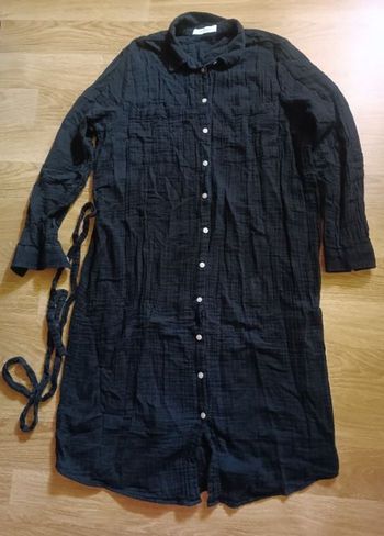 Robe en gaze de coton noire Promod 40