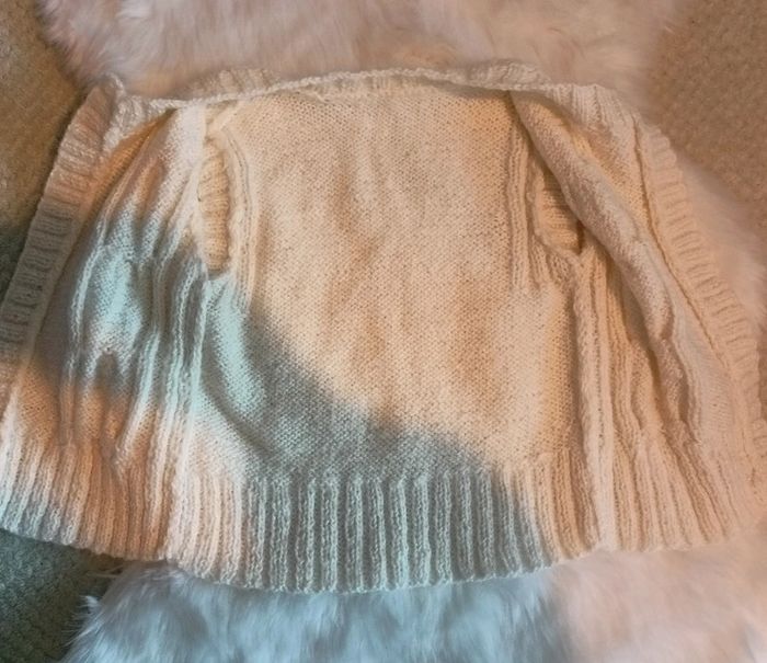 Gilet blanc pailleté fille - photo numéro 4