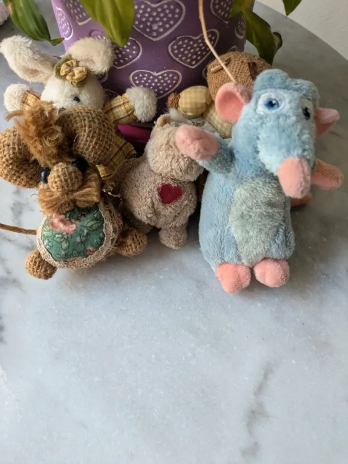 Lot porte-clefs petites peluches