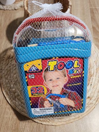 Boite Set D'outils Bricoleur Bleu Neuf