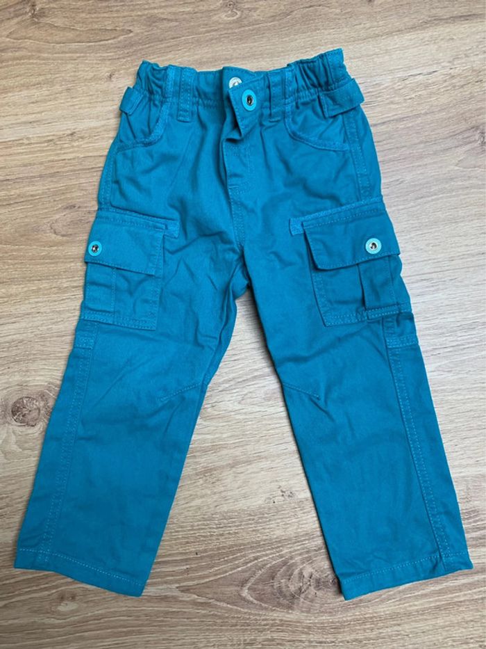 Pantalon turquoise 2 ans