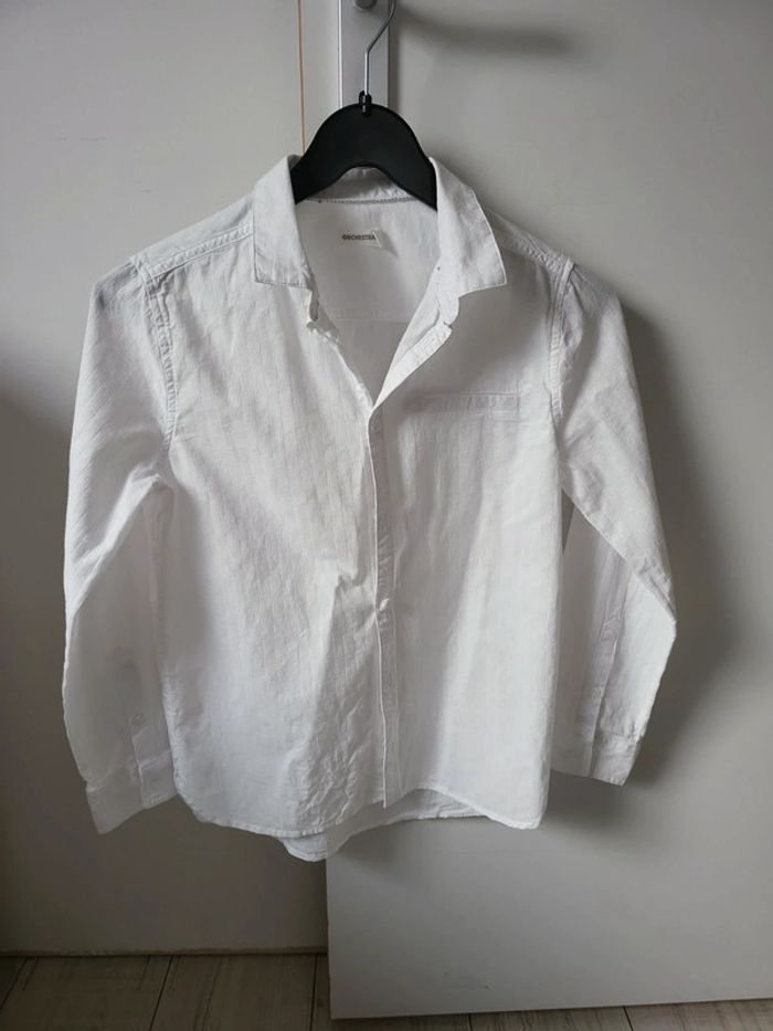 Chemise de fêtes garçon 12 ans orchestra portée une fois comme neuve