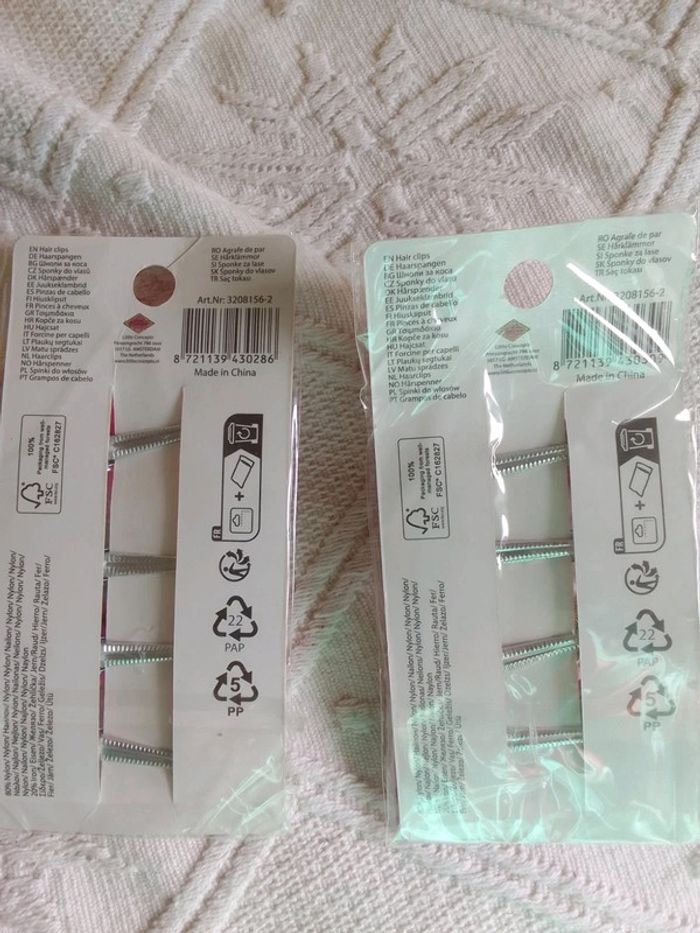 Lot accessoires NEUF barrettes/pince en noeud cheveux fille - photo numéro 2