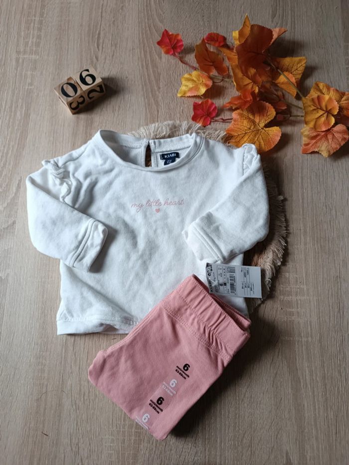 Ensemble sweat + Jean Kiabi 6mois