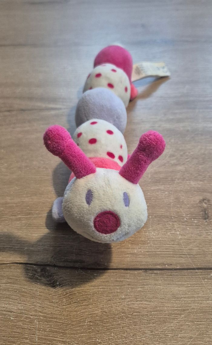 Peluche hochet chenille - photo numéro 3