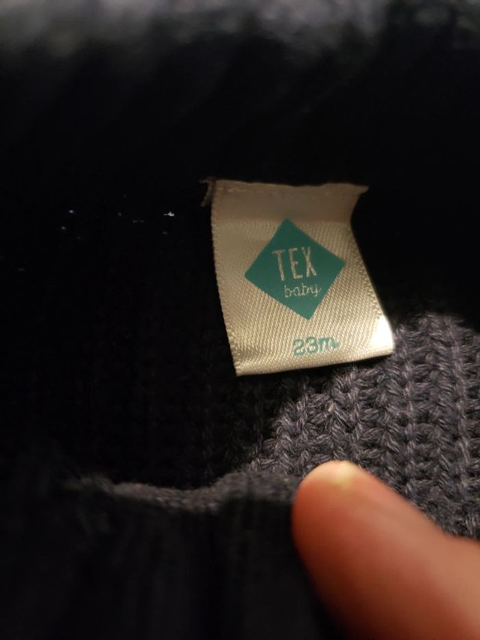 Gilet zippé bleu Marine tex 23 mois - photo numéro 2