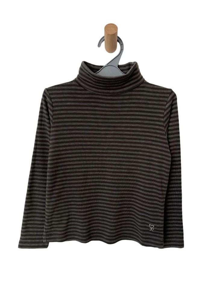 Sous-pull rayé marron - Okaïdi 6 ans (114cm)