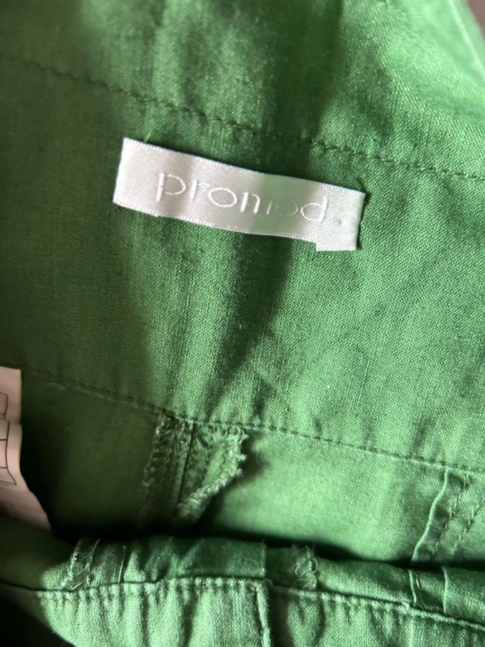 🌿Sarouel lin vert vintage taille 36/38 boho hippie ethnic festival green linen harem pants🌿 - photo numéro 16
