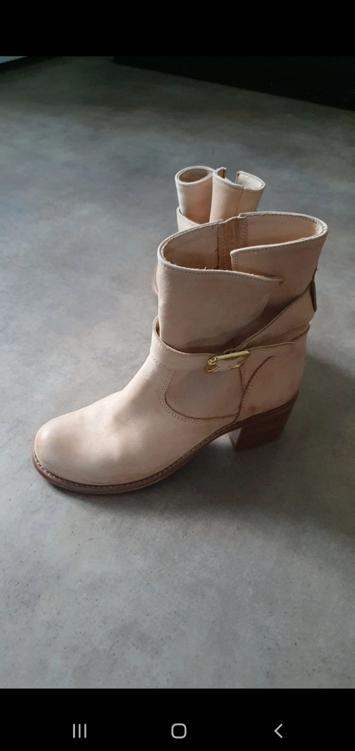Bottine cuir  véritable - photo numéro 5