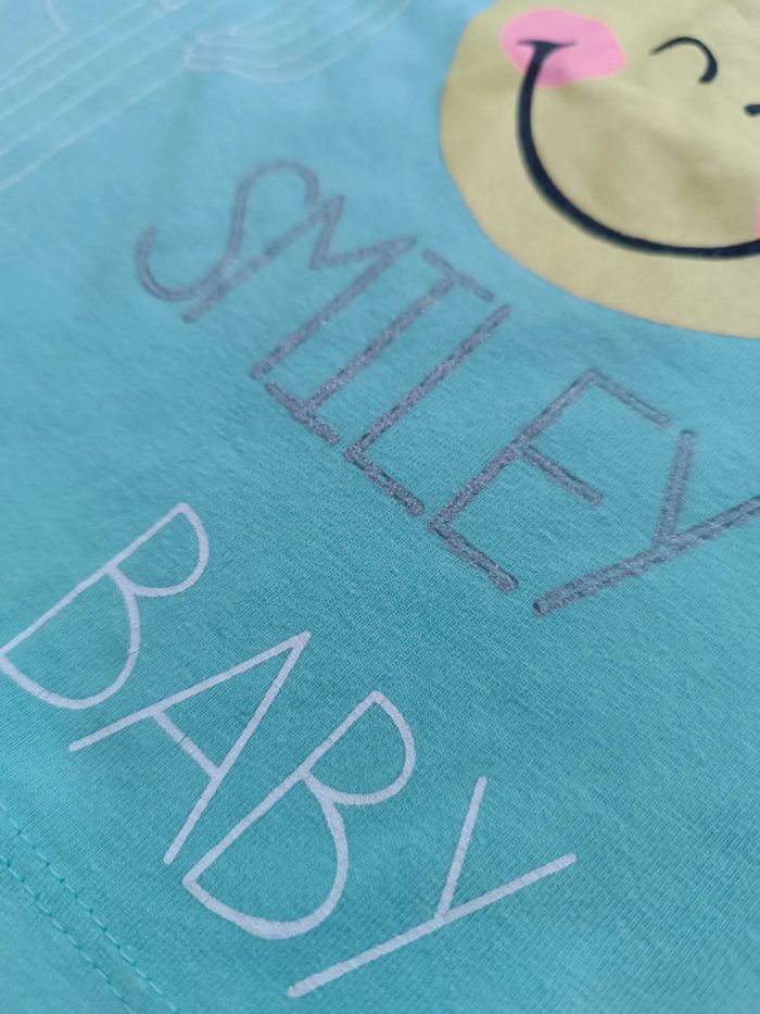 🔸 T-shirt Sans Manches à Volants Fille - Smiley 24 Mois🔸 - photo numéro 5