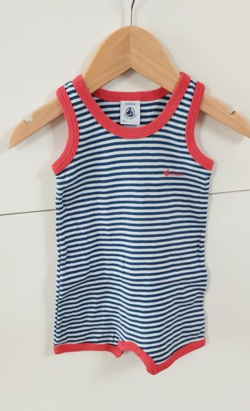 Combi été garçon 3 mois petit bateau