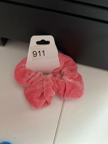 Chouchou velours rose