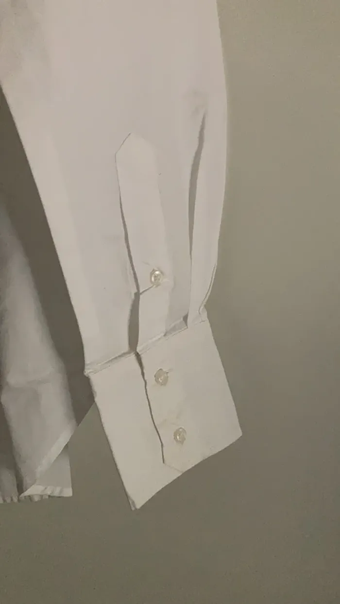 Chemise homme manches longues blanche 41/42 - photo numéro 6