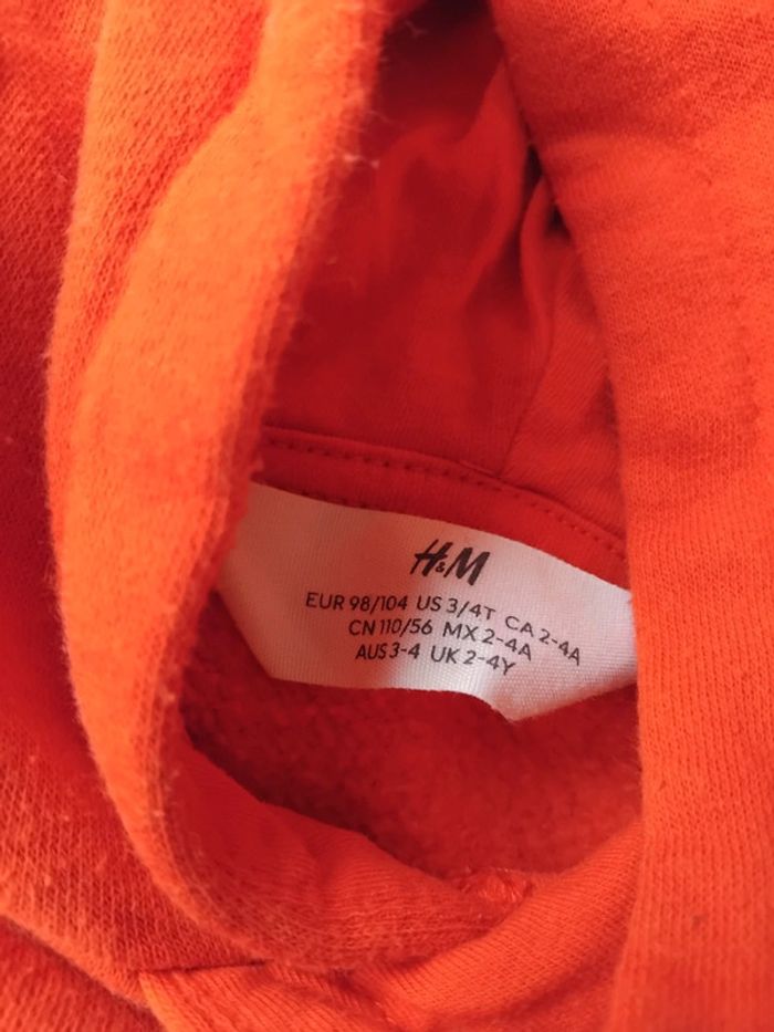 👦 pull garçon rouge H&M 98 104 3 4 ans - photo numéro 3