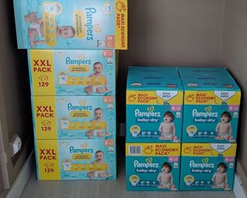 Couches Pampers premium/baby-dry