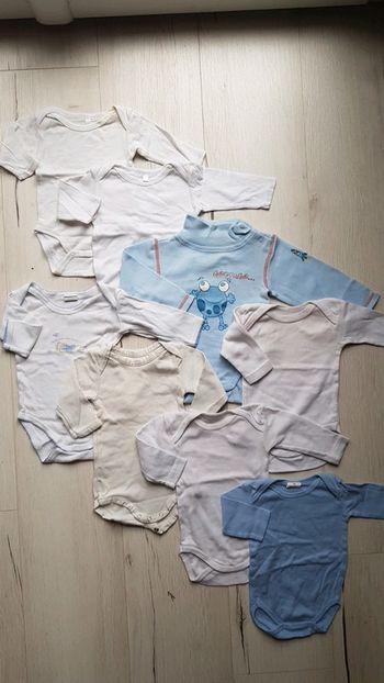 Lot de 8 bodys garçon 3mois