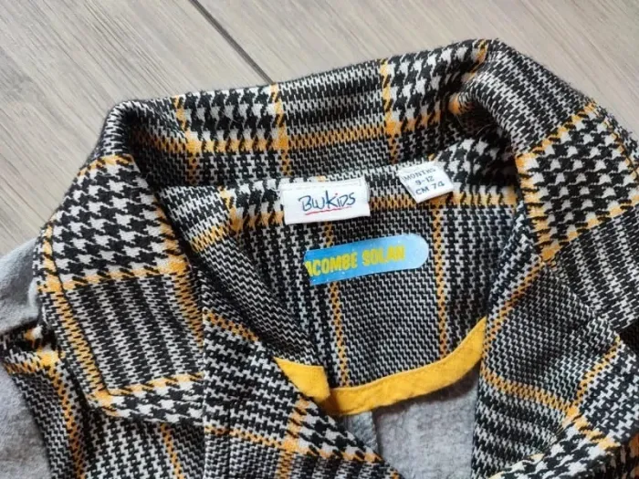 Veste blazer grise blukids 9-12 mois très bon état costard classe - photo numéro 2