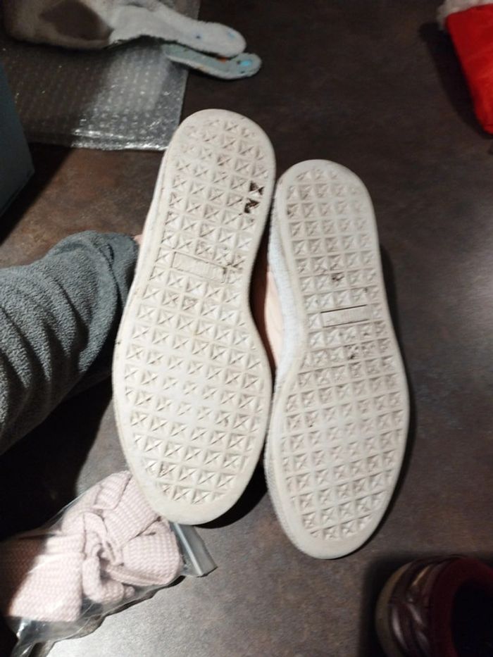 Basket puma rose vernis + lacet - photo numéro 4