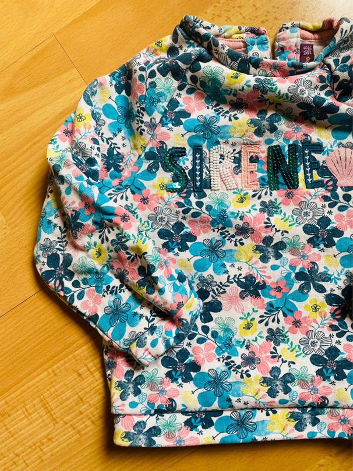 Pull sirène fleurs sergent major 3 ans - photo numéro 3